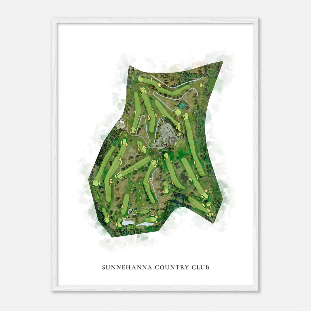 Print of Sunnehanna Country Club Classic Map