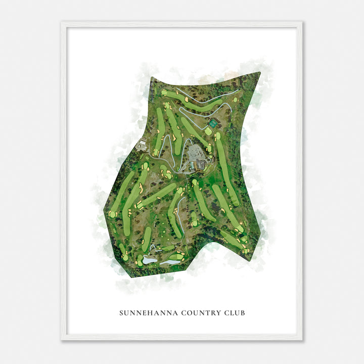 Print of Sunnehanna Country Club Classic Map