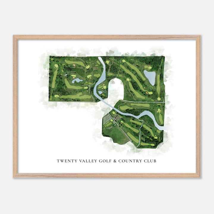 Print of Twenty Valley Golf &amp; Country Club Classic Map