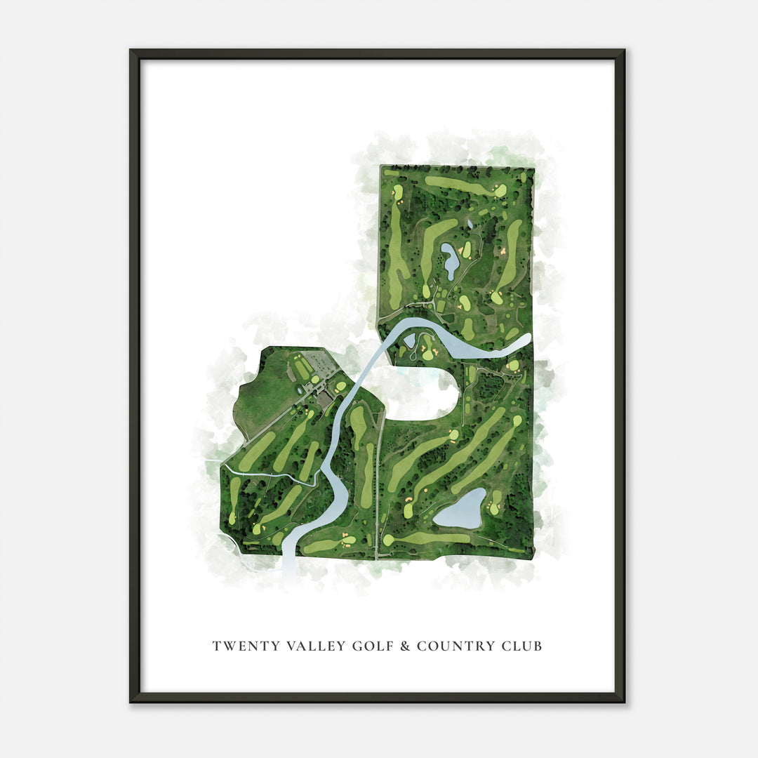 Print of Twenty Valley Golf &amp; Country Club Classic Map