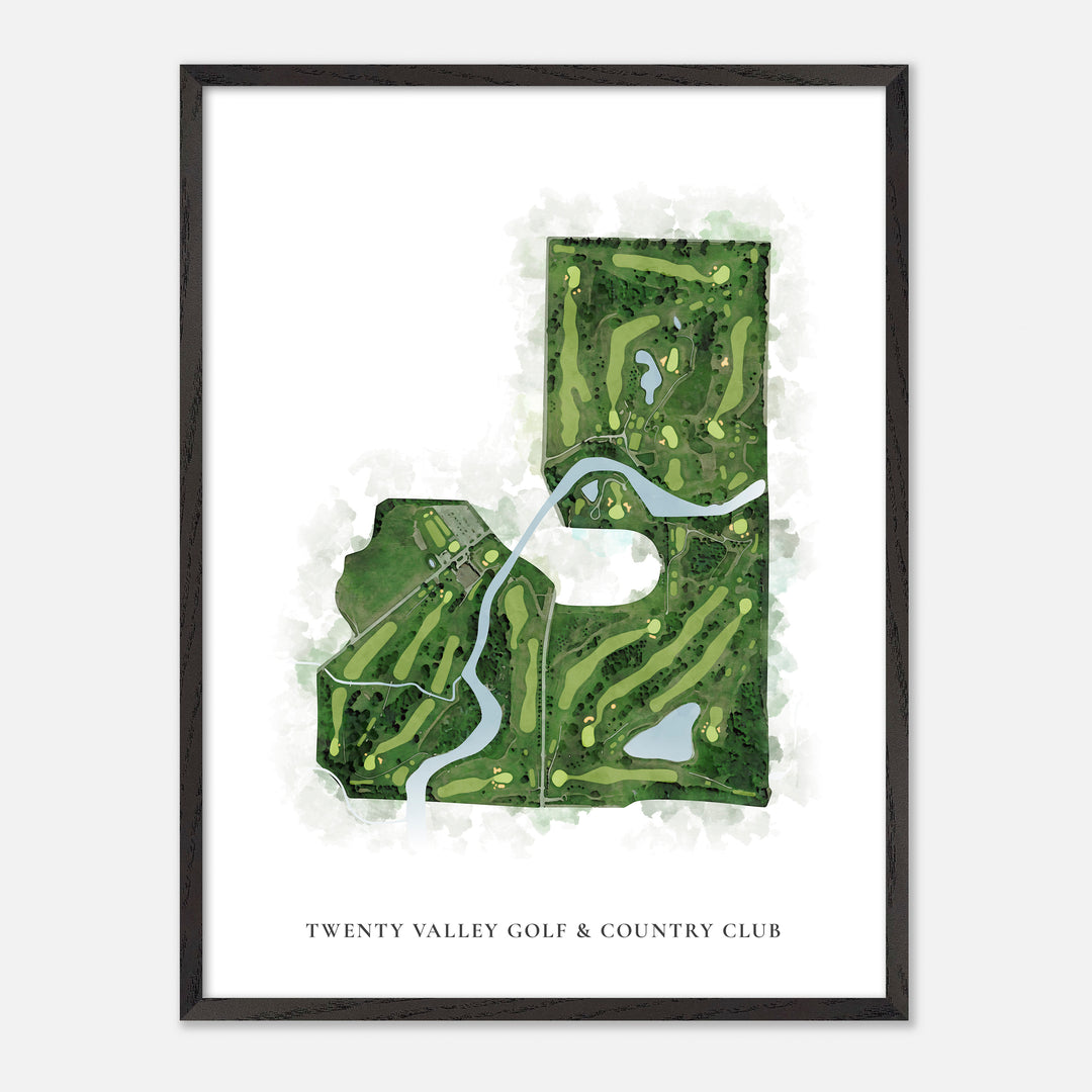 Print of Twenty Valley Golf &amp; Country Club Classic Map