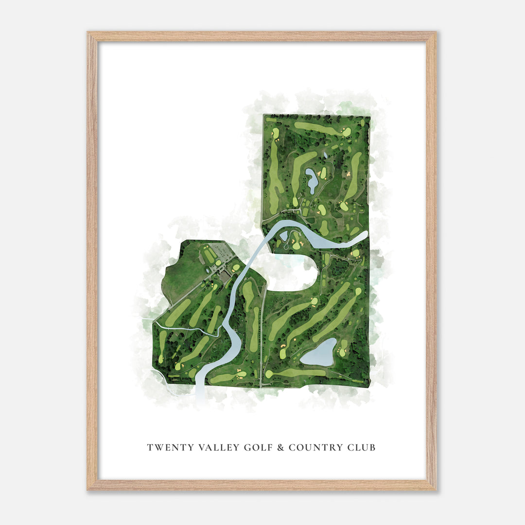 Print of Twenty Valley Golf &amp; Country Club Classic Map