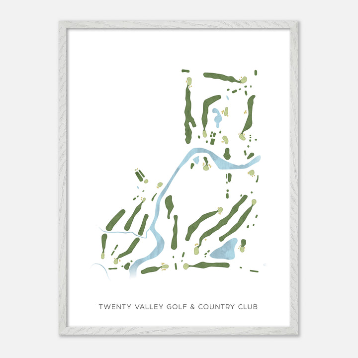Print of Twenty Valley Golf &amp; Country Club Modern Map