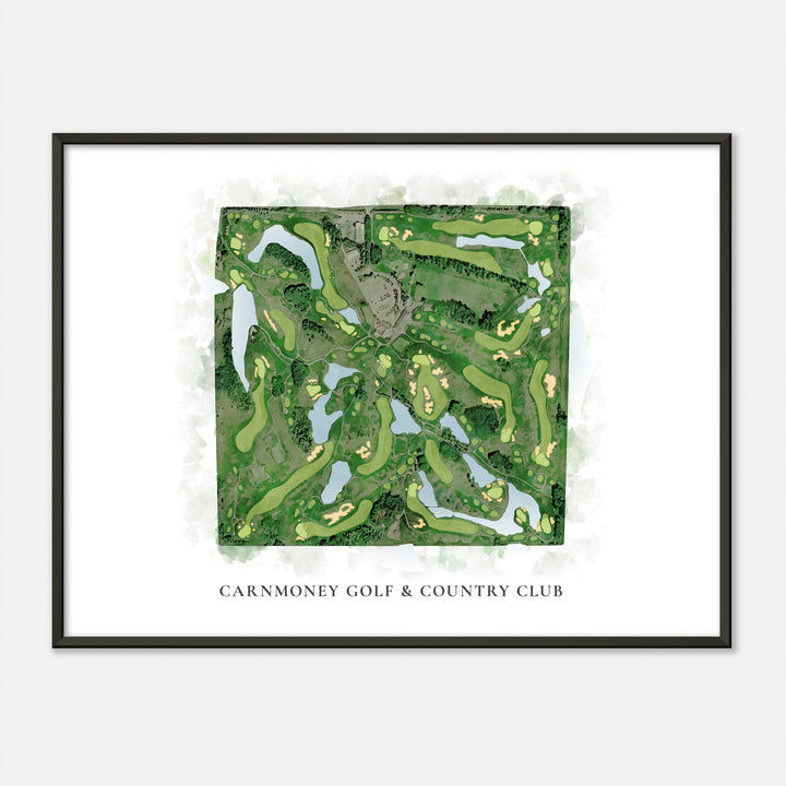 Print of Carnmoney Golf &amp; Country Club Classic Map