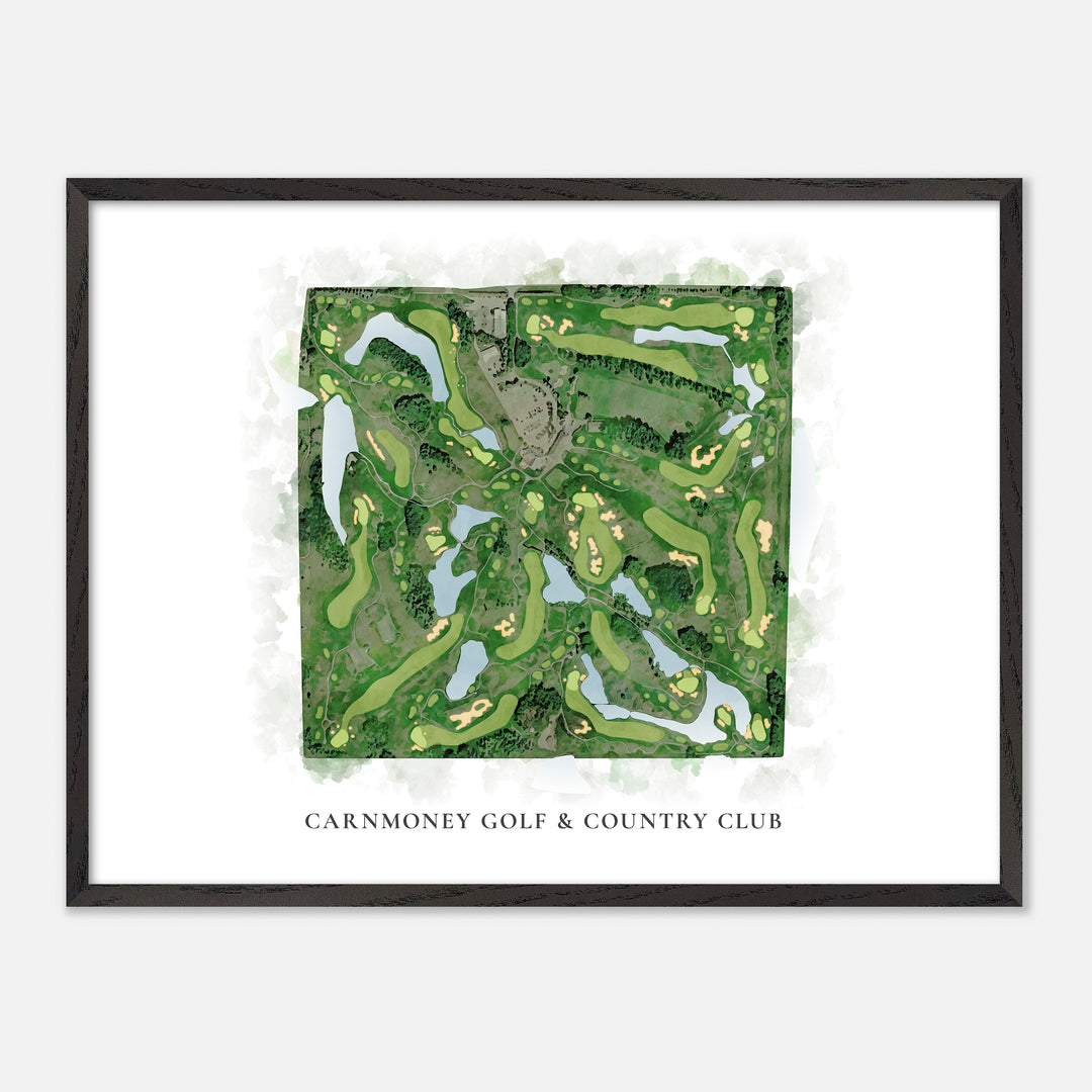 Print of Carnmoney Golf &amp; Country Club Classic Map