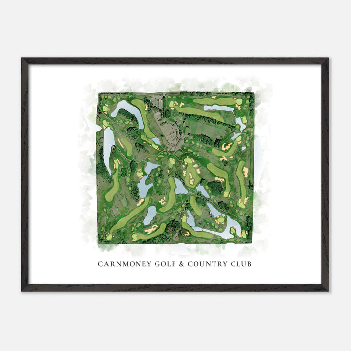 Print of Carnmoney Golf &amp; Country Club Classic Map