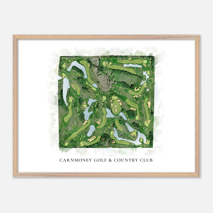 Print of Carnmoney Golf &amp; Country Club Classic Map