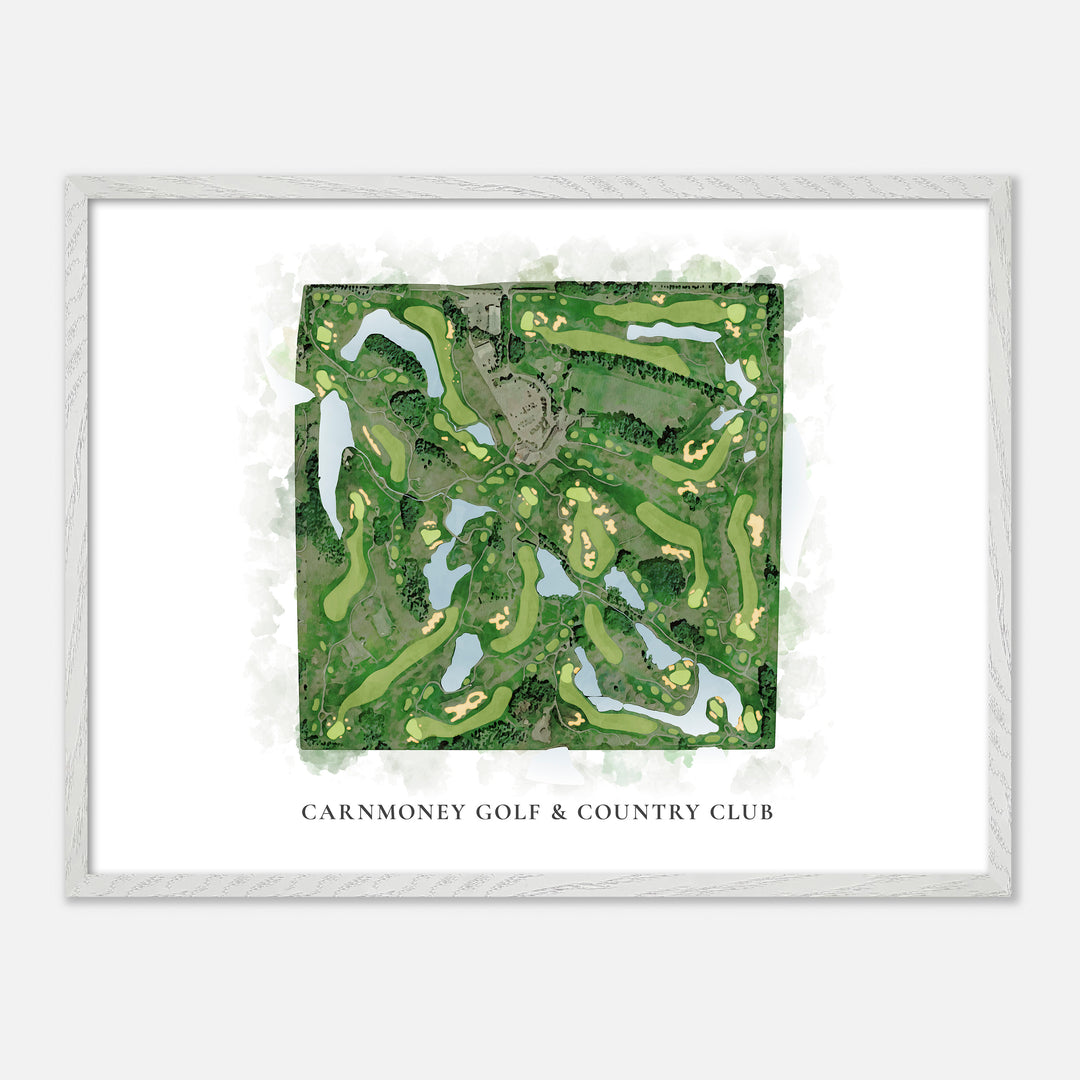 Print of Carnmoney Golf &amp; Country Club Classic Map