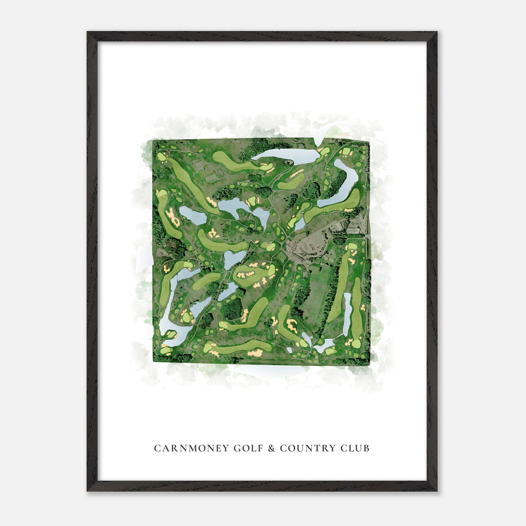 Print of Carnmoney Golf &amp; Country Club Classic Map
