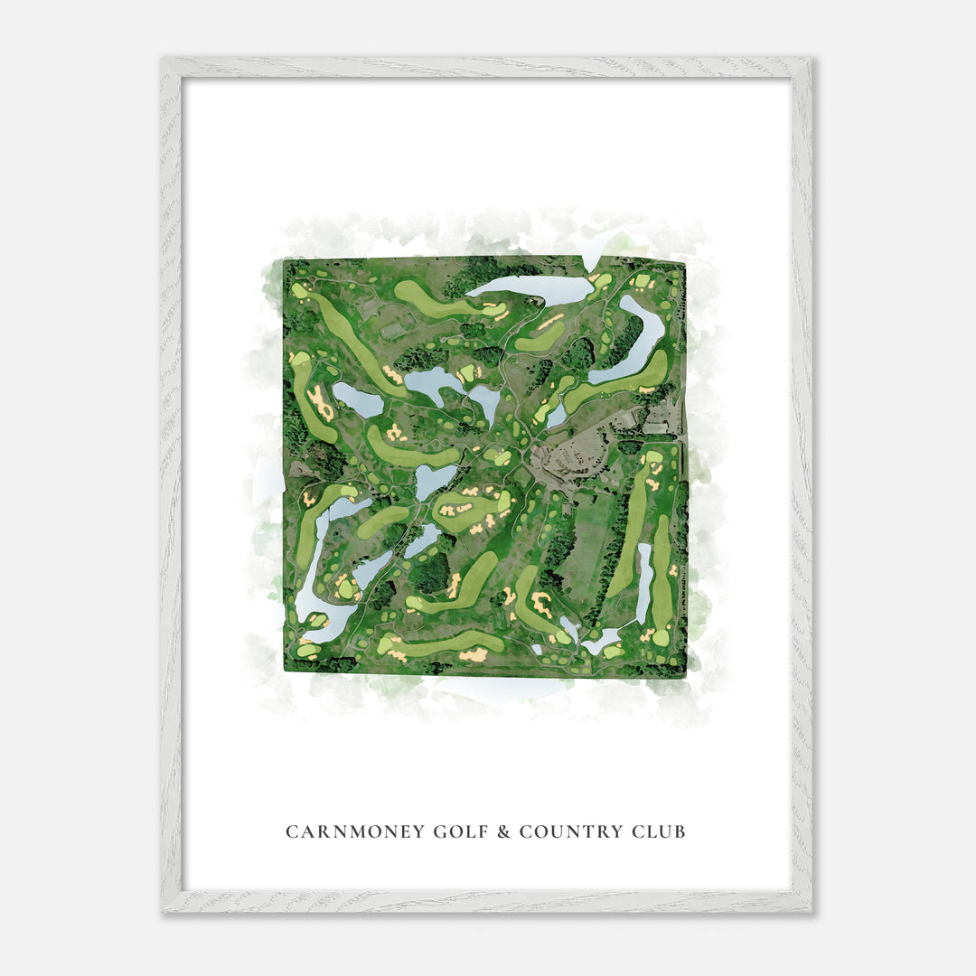 Print of Carnmoney Golf &amp; Country Club Classic Map