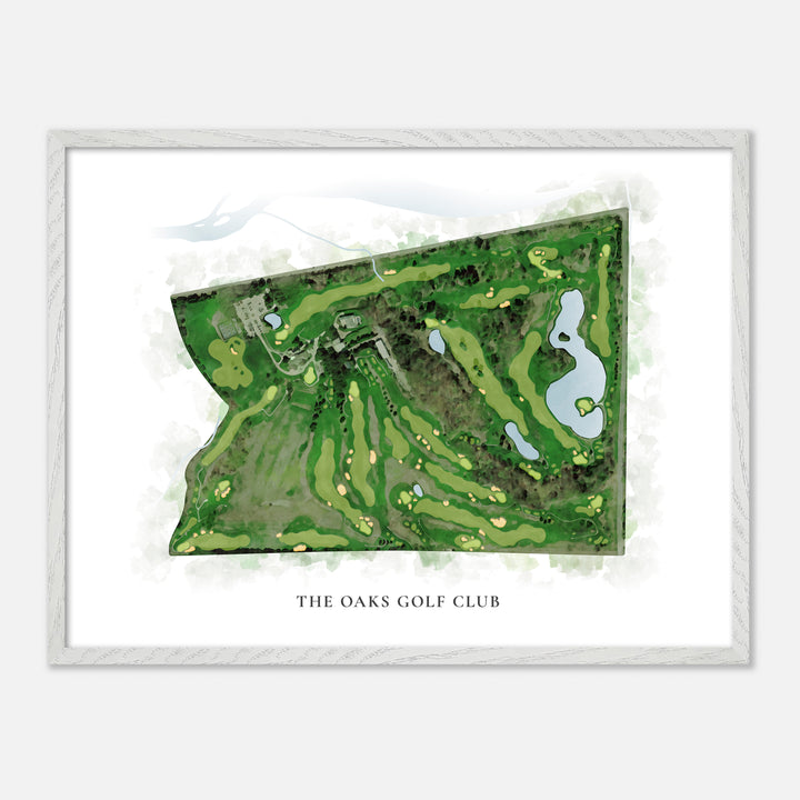 Print of The Oaks Golf Club Classic Map