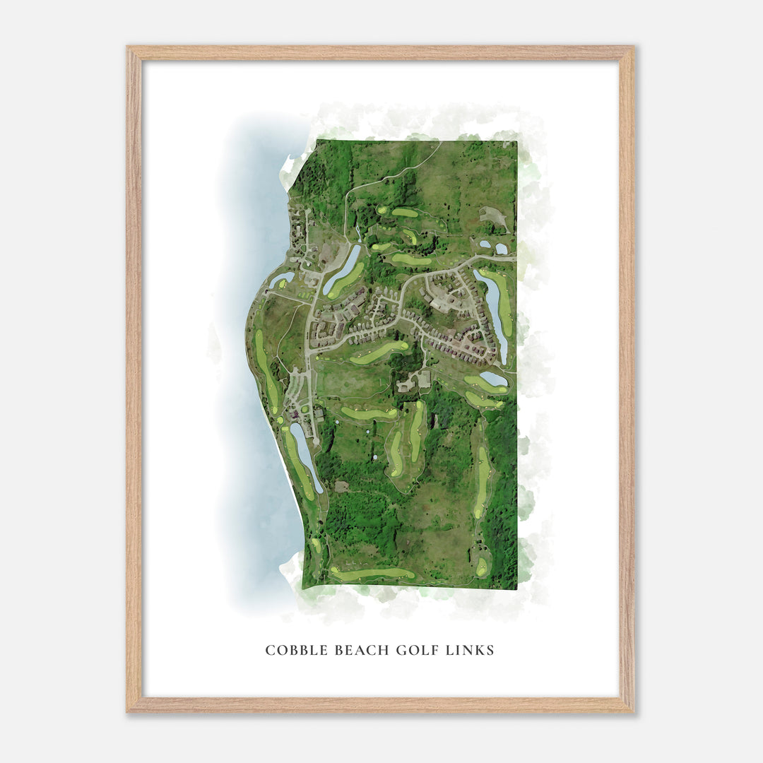 Print of Cobble Beach Golf Links Classic Map