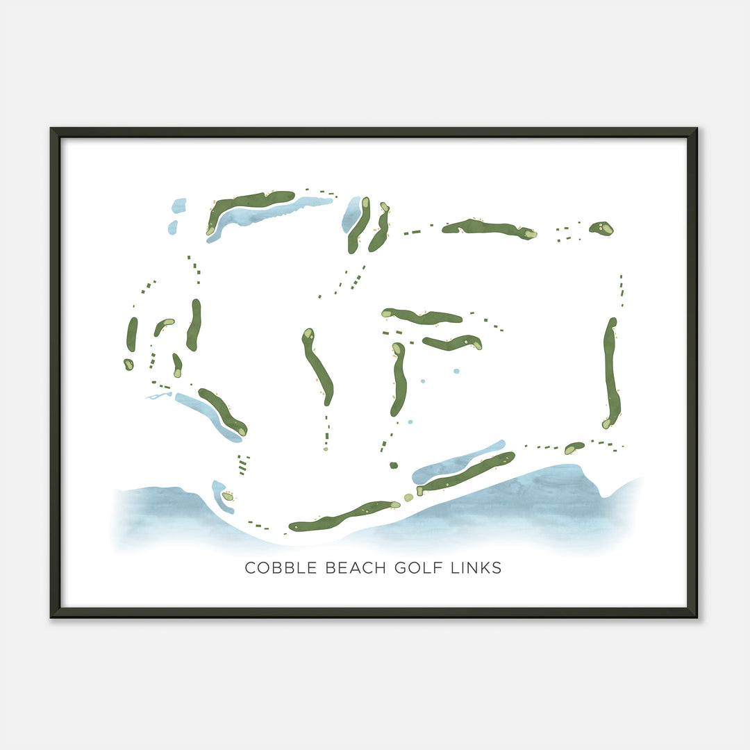 Print of Cobble Beach Golf Links Modern Map