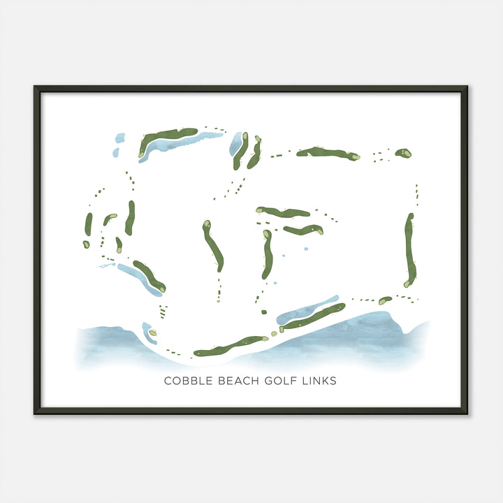 Print of Cobble Beach Golf Links Modern Map