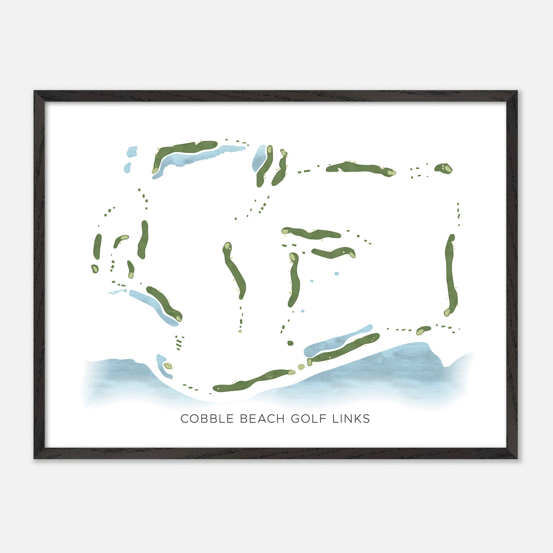 Print of Cobble Beach Golf Links Modern Map