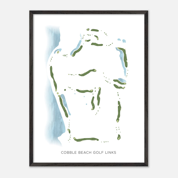 Print of Cobble Beach Golf Links Modern Map