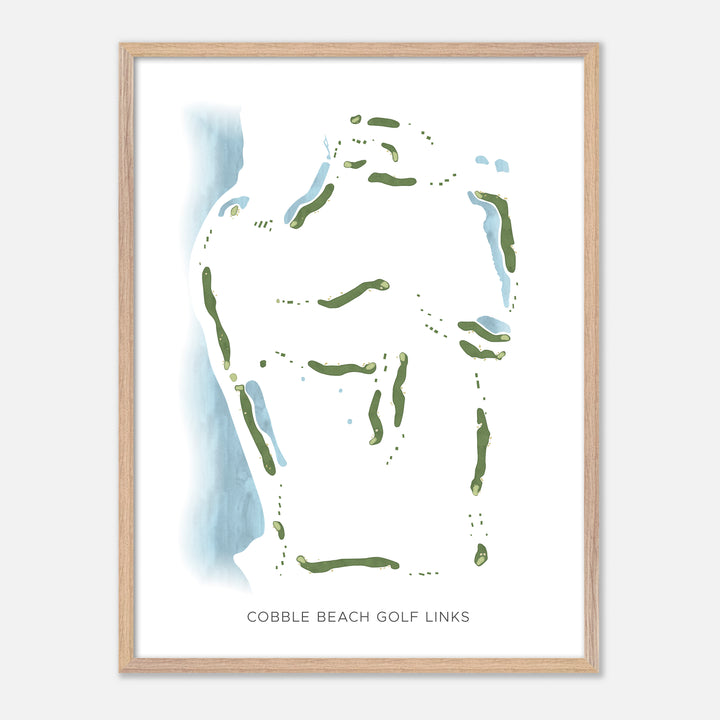 Print of Cobble Beach Golf Links Modern Map