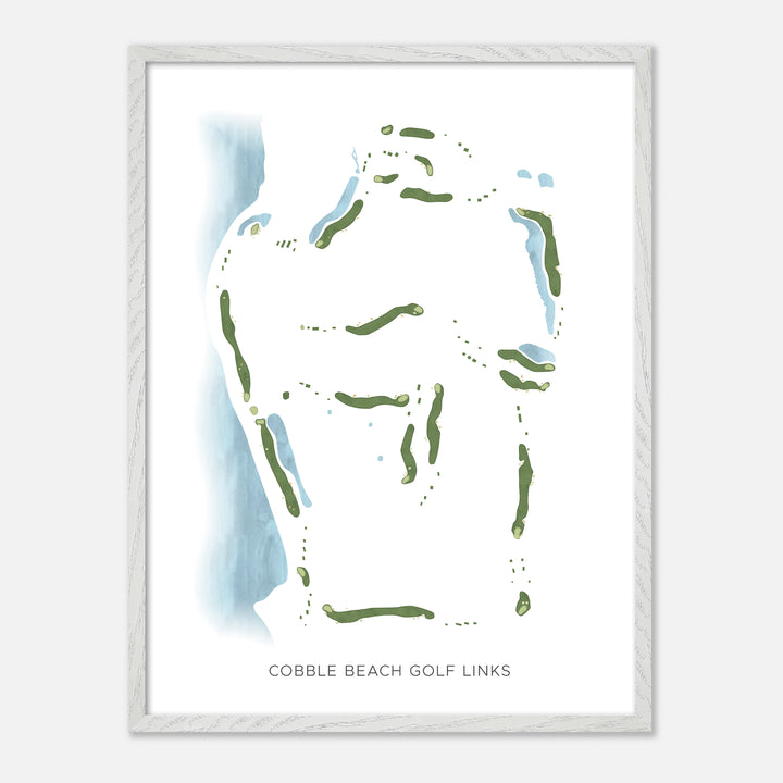 Print of Cobble Beach Golf Links Modern Map