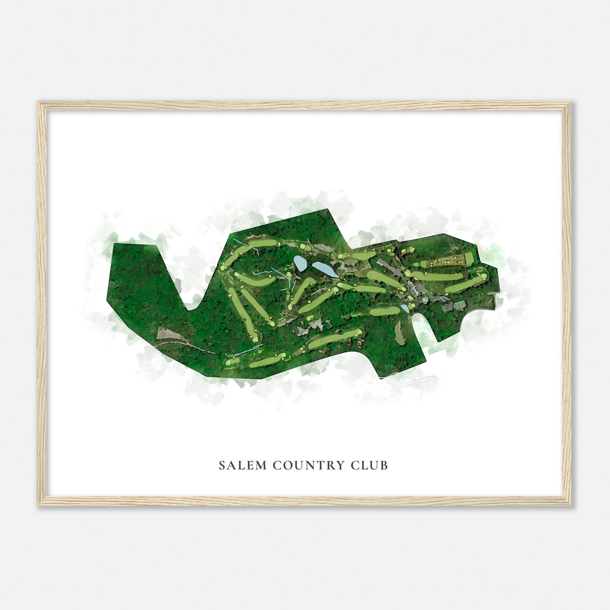 Print of Salem Country Club Classic Map
