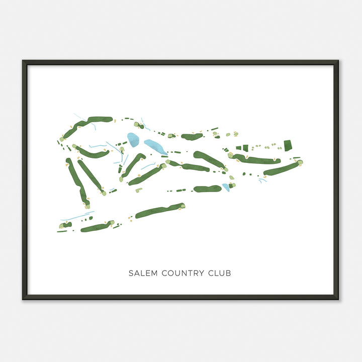 Print of Salem Country Club Modern Map