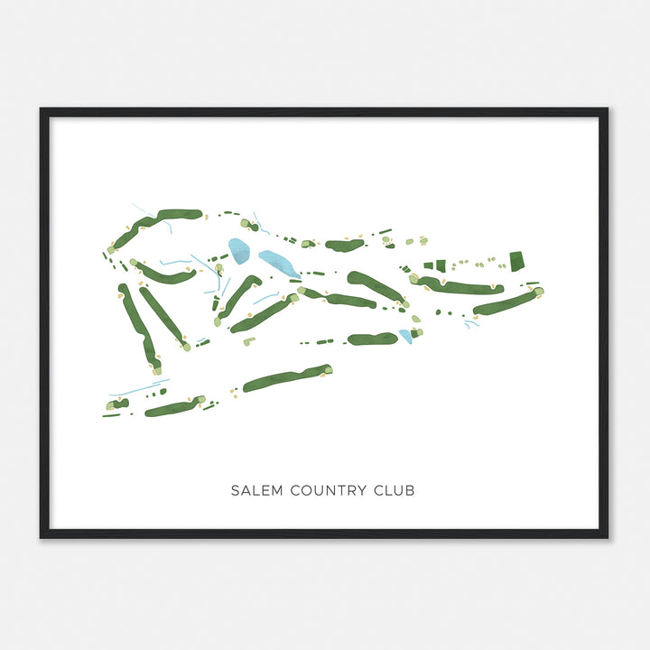 Print of Salem Country Club Modern Map