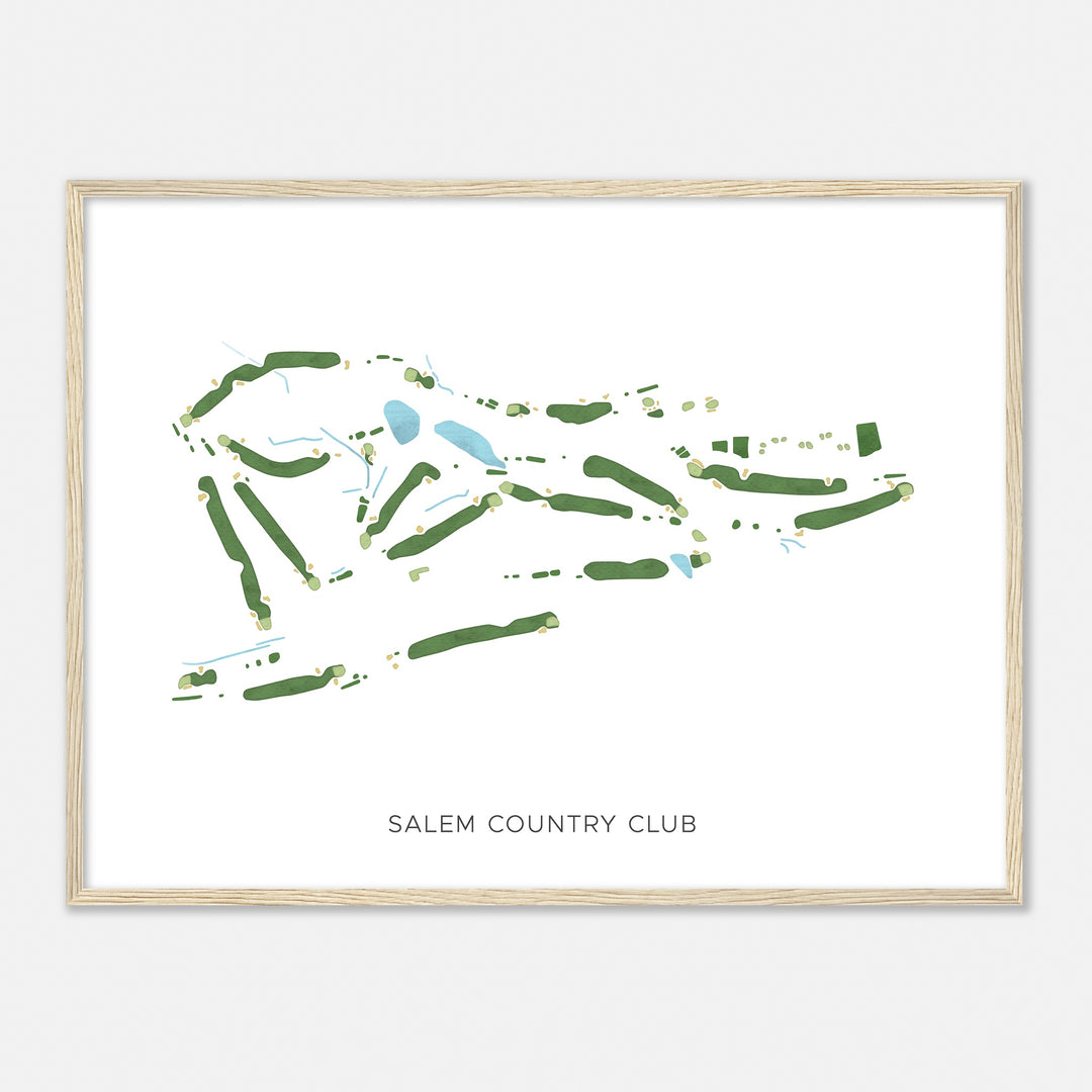 Print of Salem Country Club Modern Map