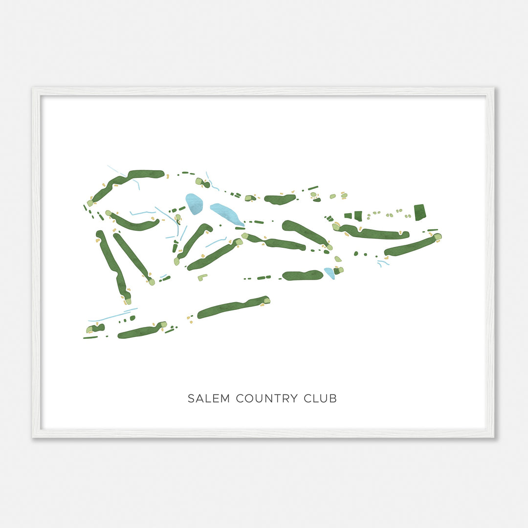 Print of Salem Country Club Modern Map