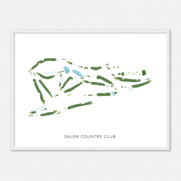 Print of Salem Country Club Modern Map