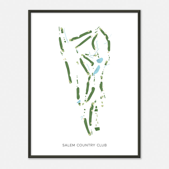 Print of Salem Country Club Modern Map