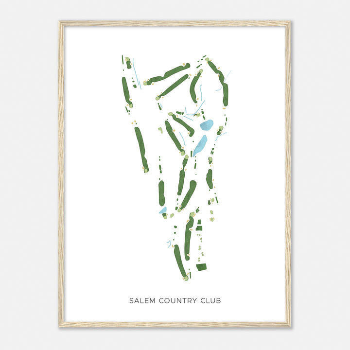 Print of Salem Country Club Modern Map