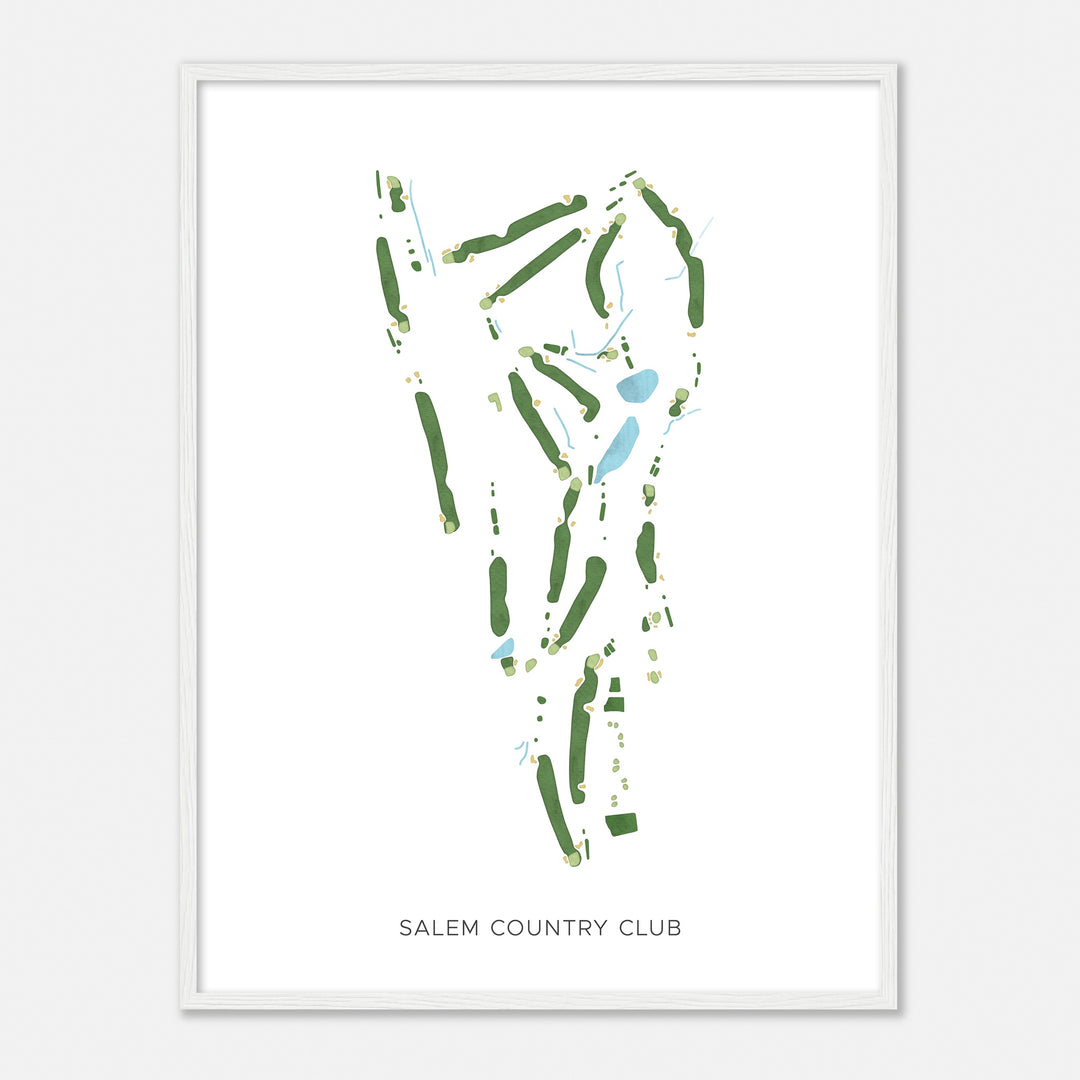 Print of Salem Country Club Modern Map