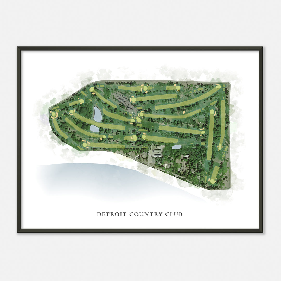 Print of Detroit Country Club Classic Map