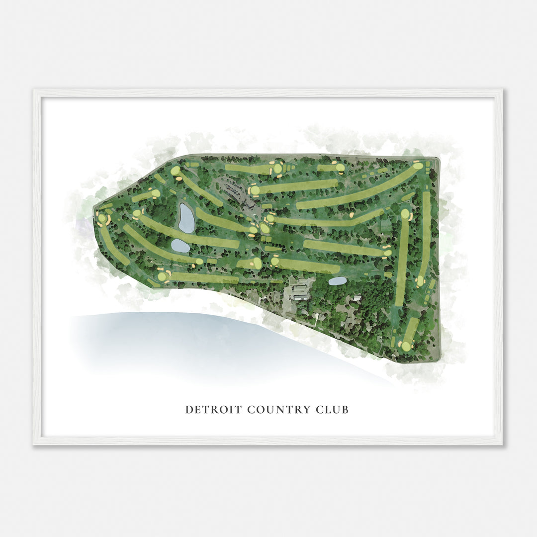 Print of Detroit Country Club Classic Map