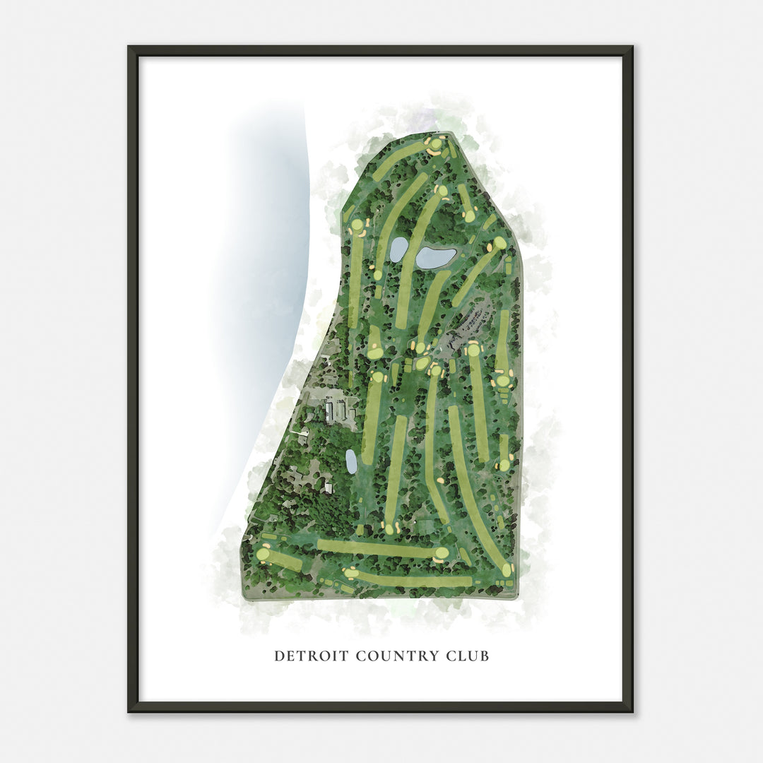 Print of Detroit Country Club Classic Map