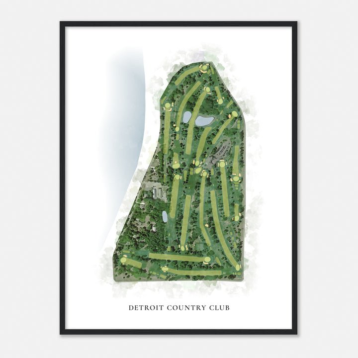 Print of Detroit Country Club Classic Map