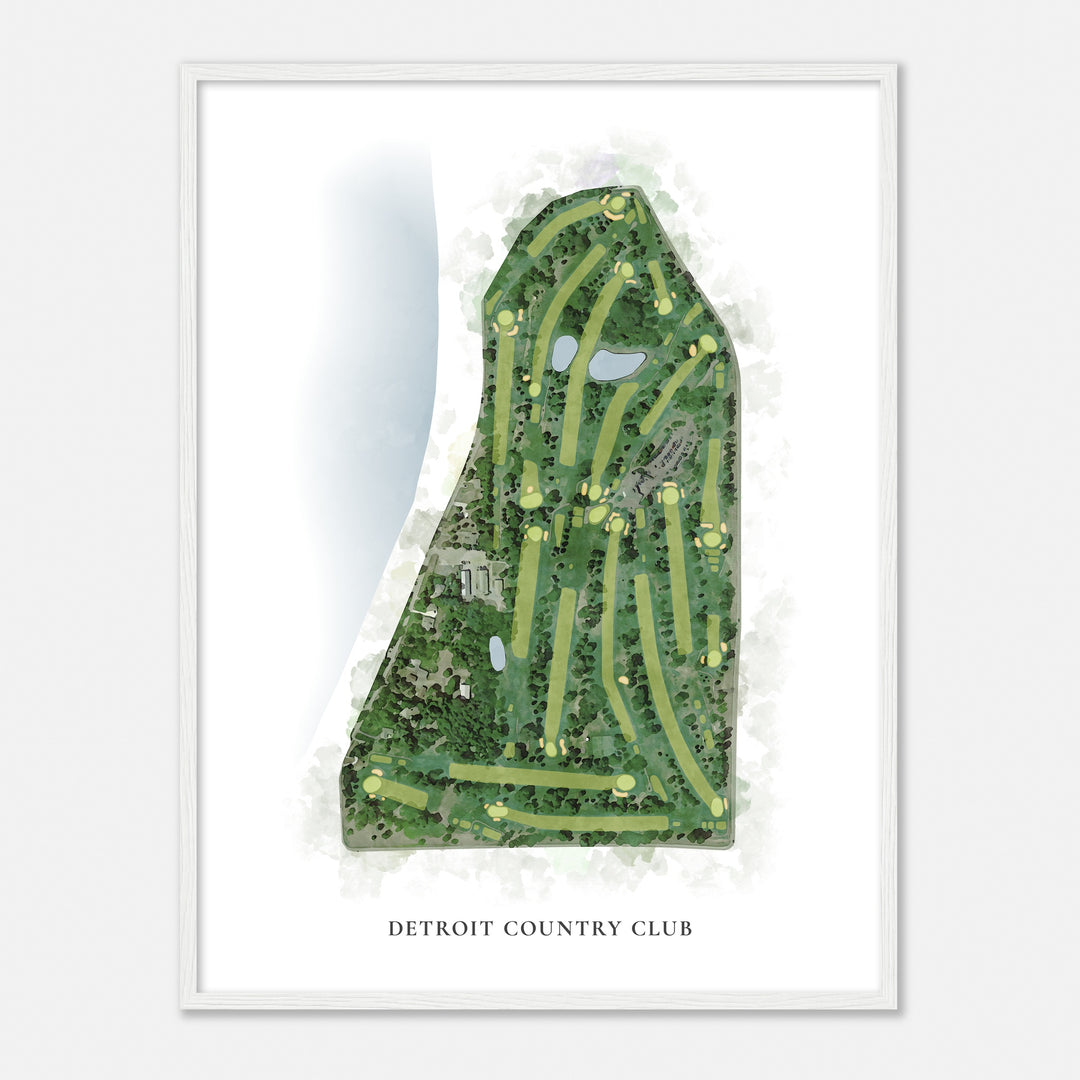 Print of Detroit Country Club Classic Map