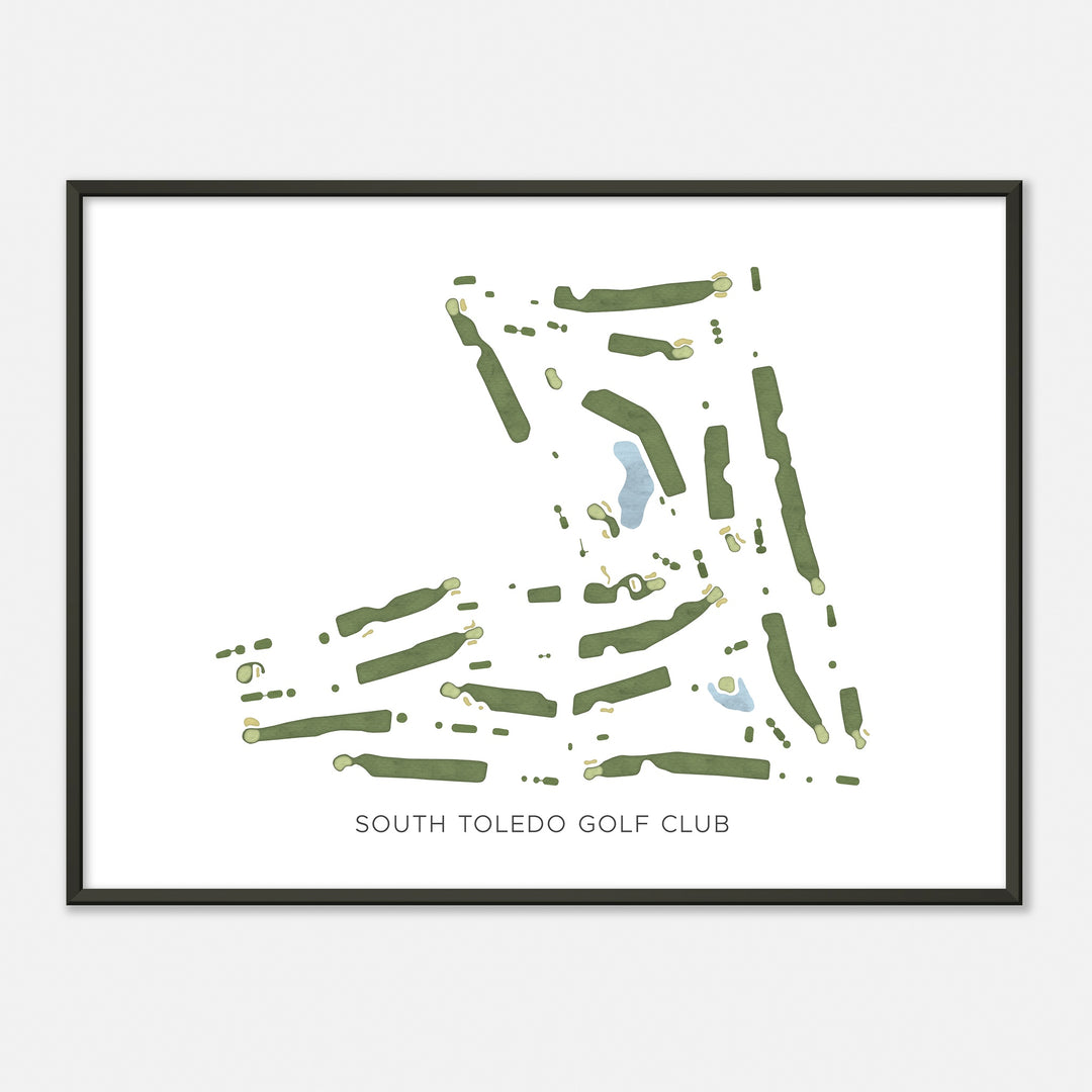 Print of South Toledo Golf Club Modern Map