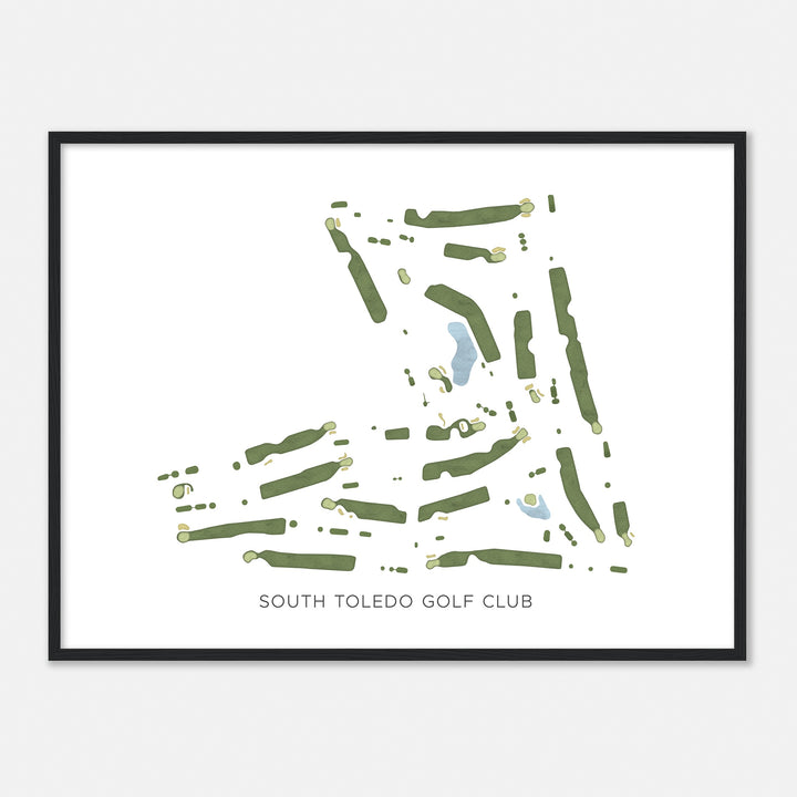 Print of South Toledo Golf Club Modern Map
