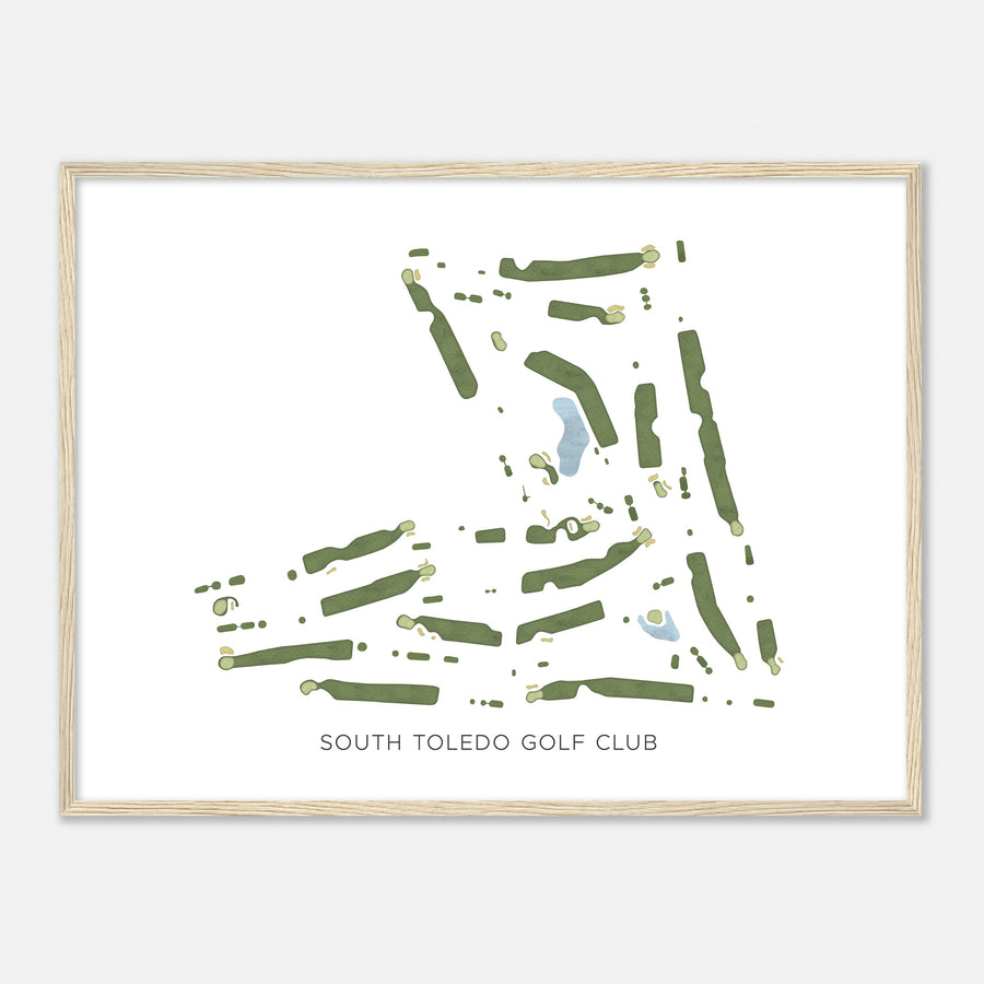 Print of South Toledo Golf Club Modern Map