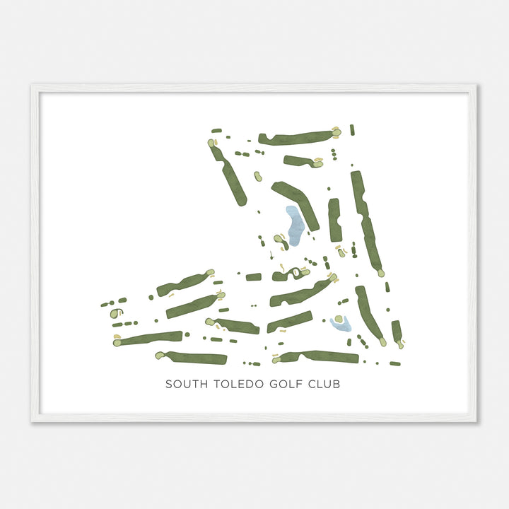 Print of South Toledo Golf Club Modern Map
