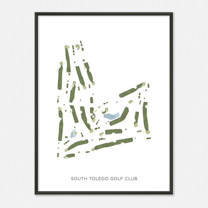 Print of South Toledo Golf Club Modern Map