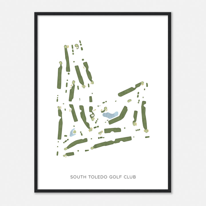Print of South Toledo Golf Club Modern Map