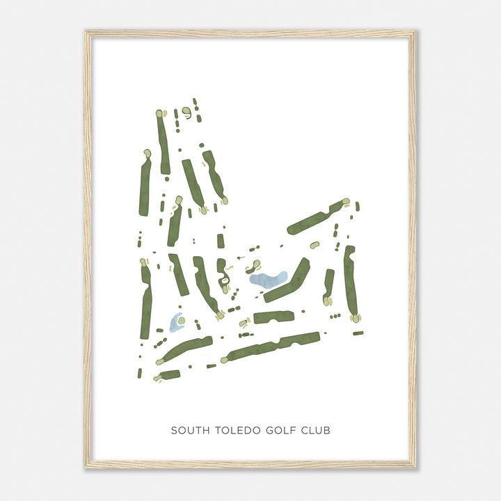 Print of South Toledo Golf Club Modern Map