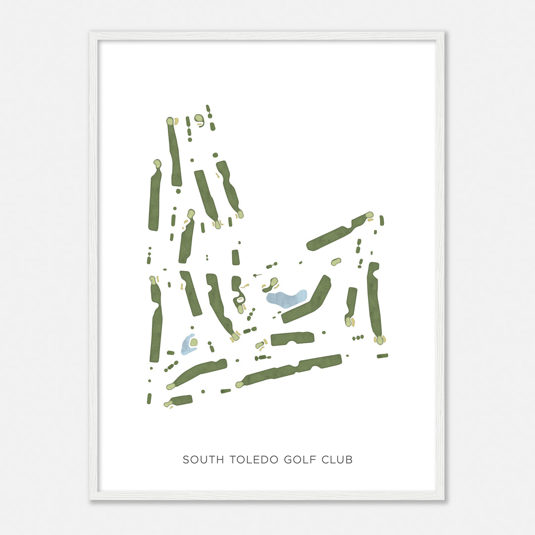 Print of South Toledo Golf Club Modern Map