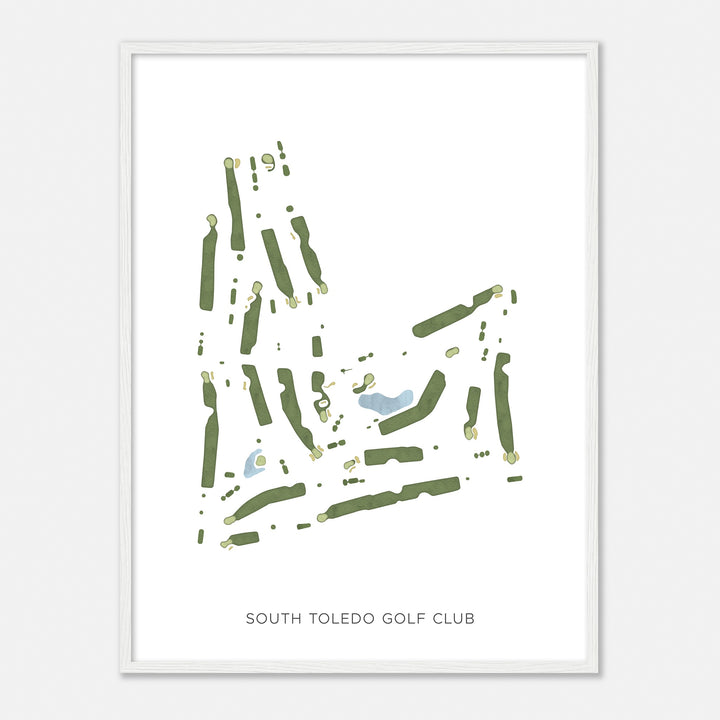 Print of South Toledo Golf Club Modern Map