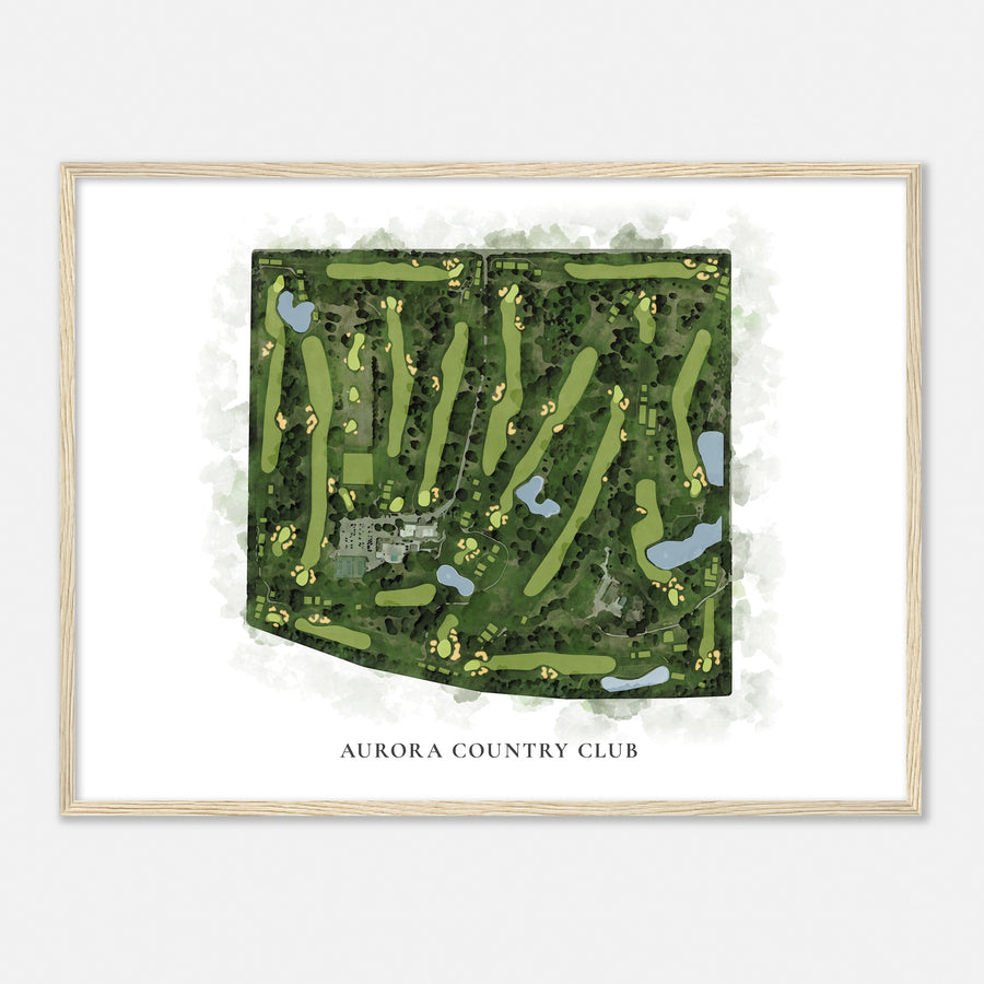 Print of Aurora Country Club Classic Map