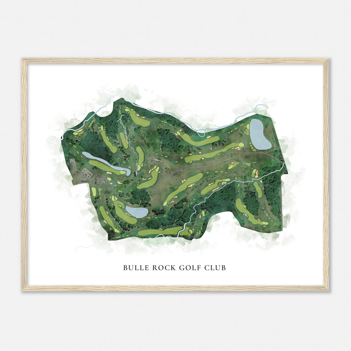 Print of Bulle Rock Golf Club Classic Map