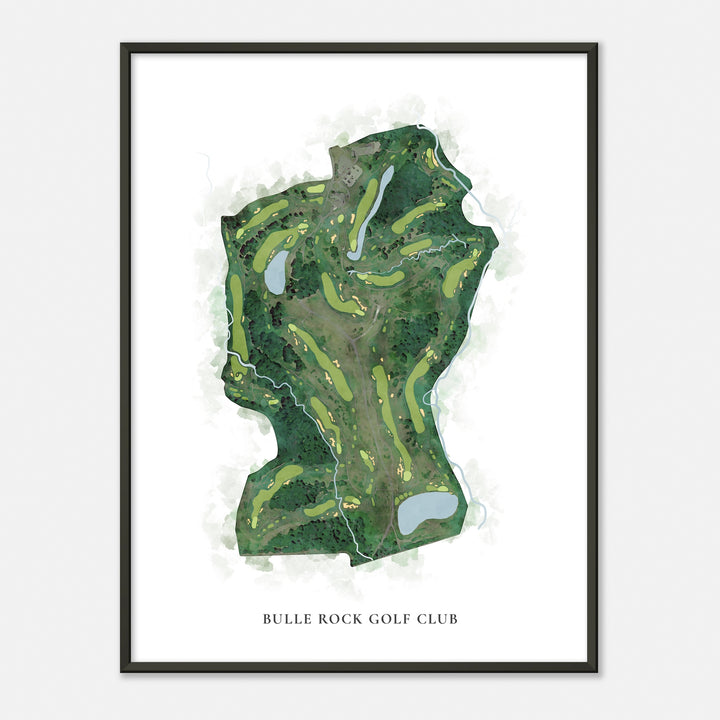 Print of Bulle Rock Golf Club Classic Map