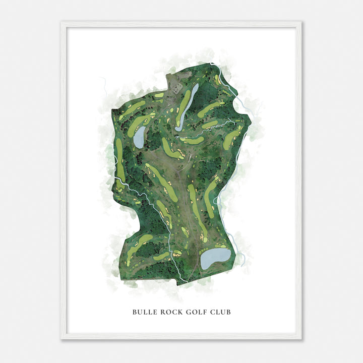 Print of Bulle Rock Golf Club Classic Map