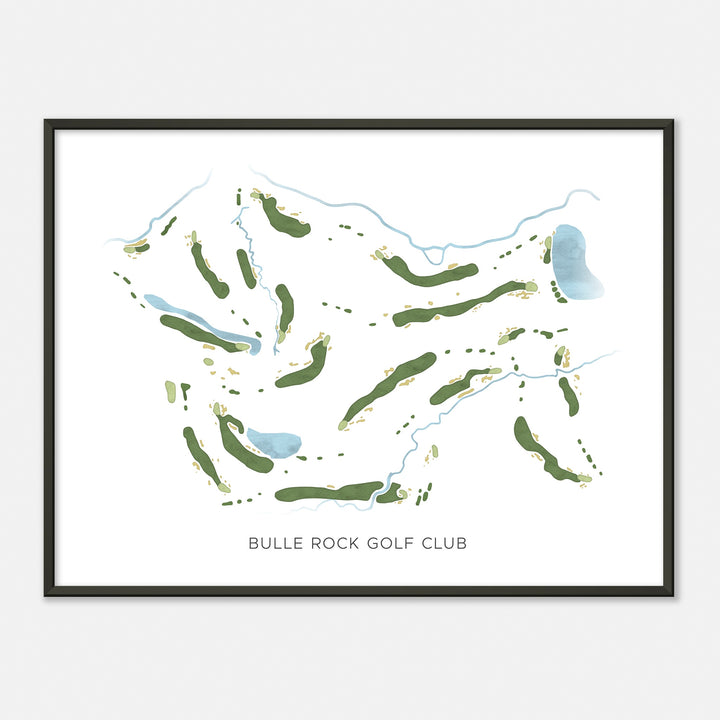 Print of Bulle Rock Golf Club Modern Map